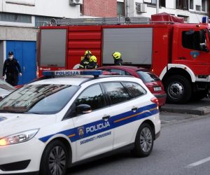 14.10.2021., Zagreb - Milana Resetara 38, pozar u stambenoj zgradi u kojoj je jedna osoba izgubila zivot.