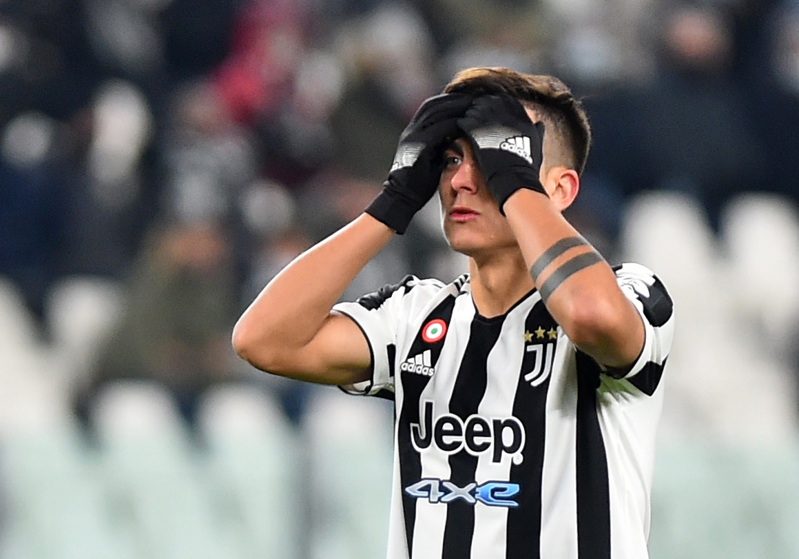 Soccer Football - Serie A - Juventus v Genoa - Allianz Stadium, Turin, Italy - December 5, 2021 Juventus' Paulo Dybala reacts REUTERS/Massimo Pinca