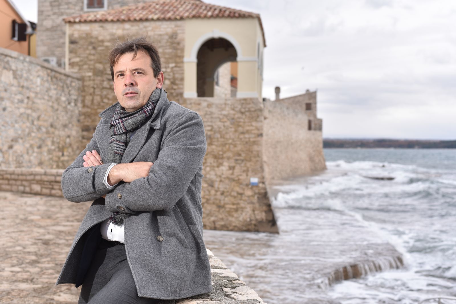 08.12.2021., Novigrad - Anteo Milos, gradonacelnik Novigrada. 

Photo Sasa ZinajaNFoto
