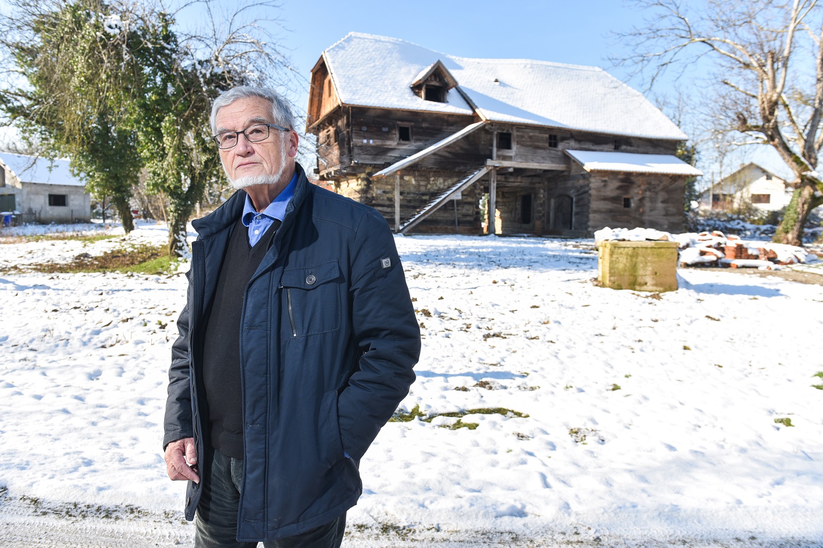 15.01.2021., Petrinja - Davor Salopek, arhitekt specijaliziran za stare drvene kuce. 

Photo: Sasa Zinaja/NFoto