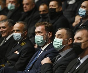 Split, 13.12.2021. - Svečana akademija povodom obilježavanja 30. godišnjice osnutka 72. bojne Vojne policije u SplituDomu Hrvatske vojske na Poljudu. Na slici Mario banožić.  foto HINA/ Mario STRMOTIC/ ms
