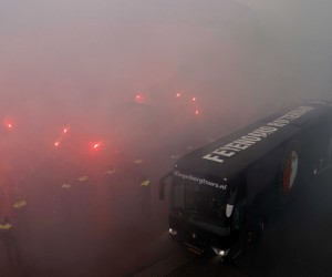 epa09649835 The coach of Feyenoord Rotterdam arrives to the Kuip stadium, Rotterdam, The Netherlands, 19 December 2021, prior to the Dutch Eredivisie soccer match between Feyenoord Rotterdam and Ajax Amsterdam. The match takes place without spectators as the Netherlands entered a hard lockdown starting from 19 December 2021 until at least 14 January 2022 to curb the rapid spread of the Omicron variant of SARS-CoV-2.  EPA/MAURICE VAN STEEN