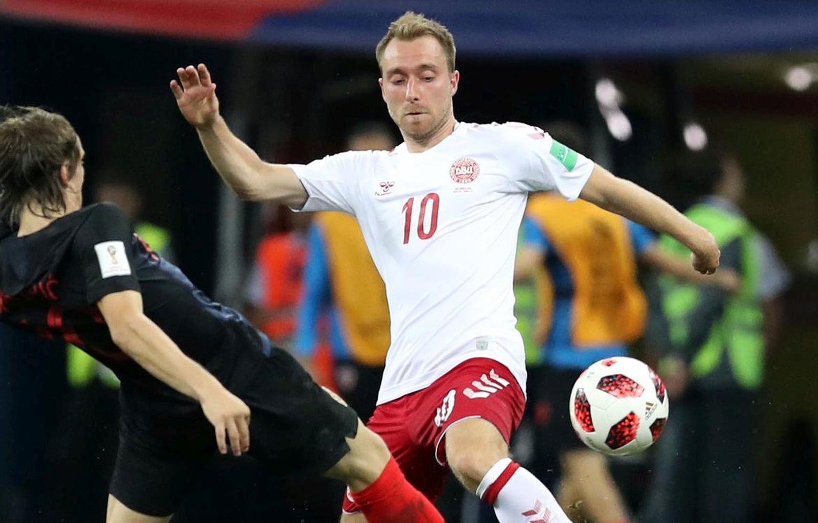 01.07.2018., Niznji Novgorod, Rusija - Svjetsko nogometno prvenstvo 2018., osmina finala, Hrvatska - Danska. Christian Eriksen Photo: Igor Kralj/PIXSELL