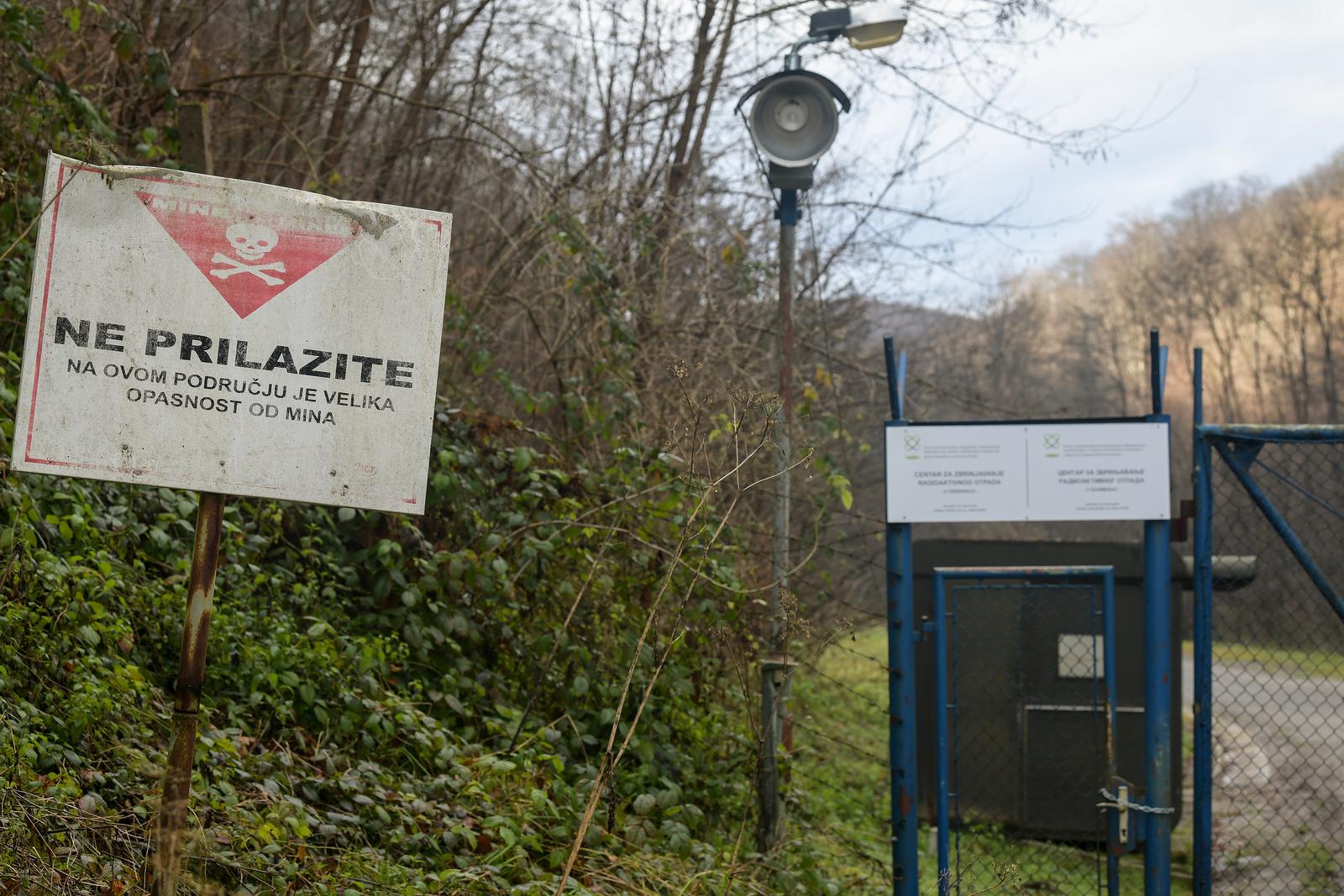 02.01.2021., Cerkezovac - Prostor bivse vojarne u Cerkezovcu koji je prenamijenjen kako bi postao odlagaliste radioaktivnog otpada iz NE Krsko. Photo: Sandra Simunovic/PIXSELL