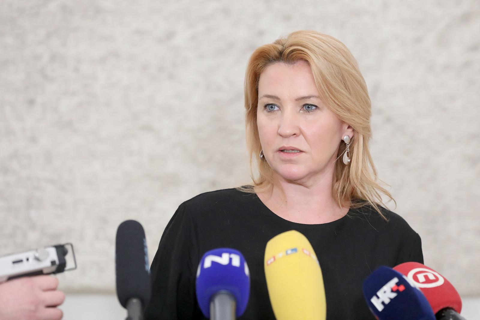 02.12.2021., Zagreb - Natasa Novakovic komentirala je u Saboru ocekivano izvjesce GRECO-a.
