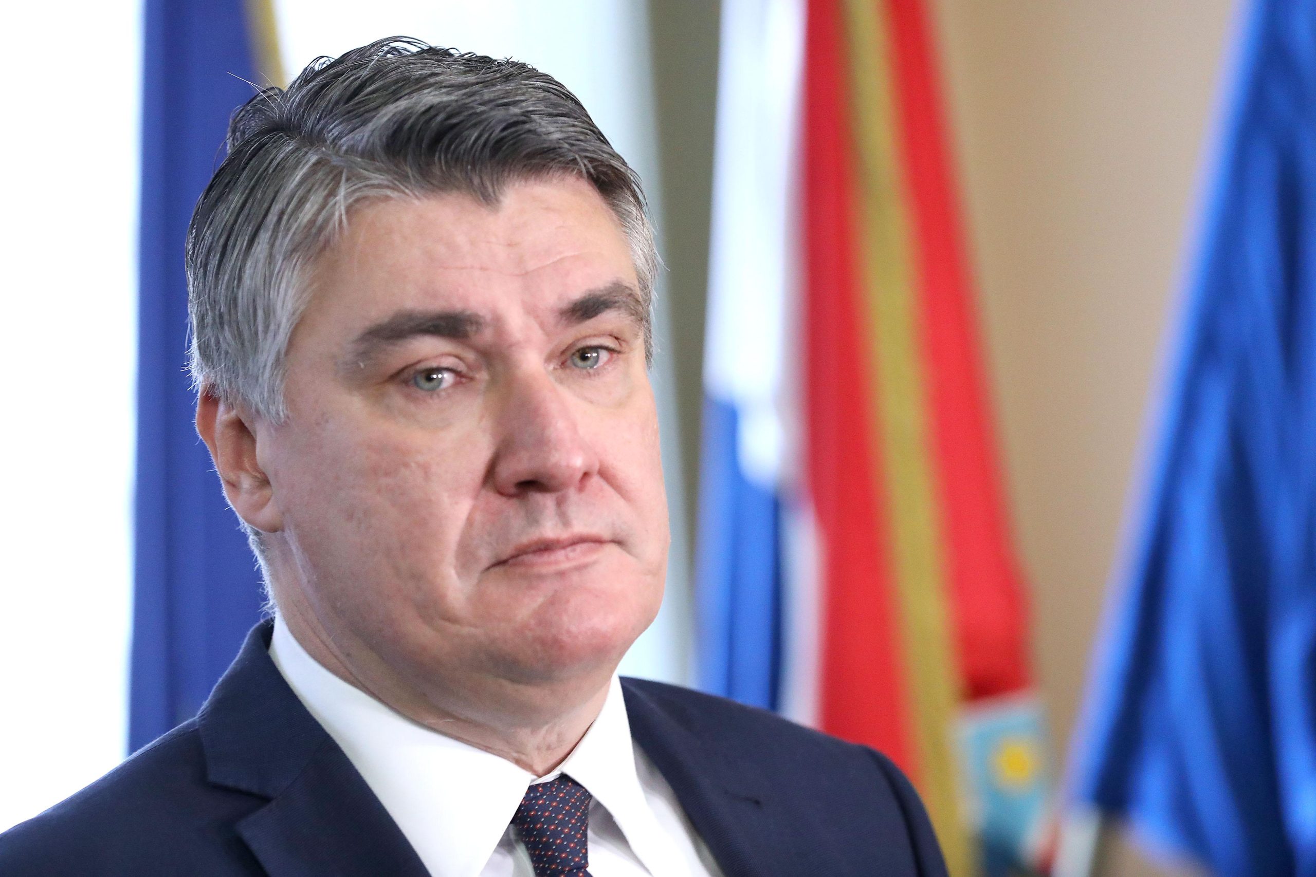 03.12.2021., Zagreb - Predsjednik republike Zoran Milanovici i gradonacelnik Zagreba Tomislav Tomasevic nazocili su u Staroj gradskoj vijecnici proslavi obljetnice SUVAG-a . Predsjednik Milanovic odrzao je nakon svecanosti konferenciju za medije.
Patrik Macek/PIXSELL