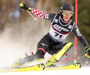 04.01.2020., Zagreb, Sljeme - Prva voznja zenskog slaloma Audi FIS Svjetskog skijaskog kupa Snow Queen Trophy.  POPOVIC Leona Photo: Goran Stanzl/PIXSELL