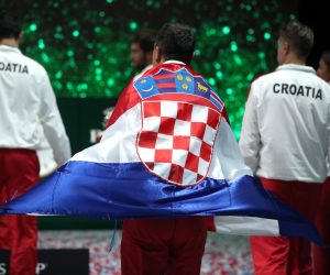 05.12.2021., Arena Madrid, Madrid, Spanjolska - Davis kup, finale, Hrvatska - Rusija.  Borna Gojo, Marin Cilic, Nino Serdarusic, Nikola Mektic , Mate Pavic, Vedran Martic
