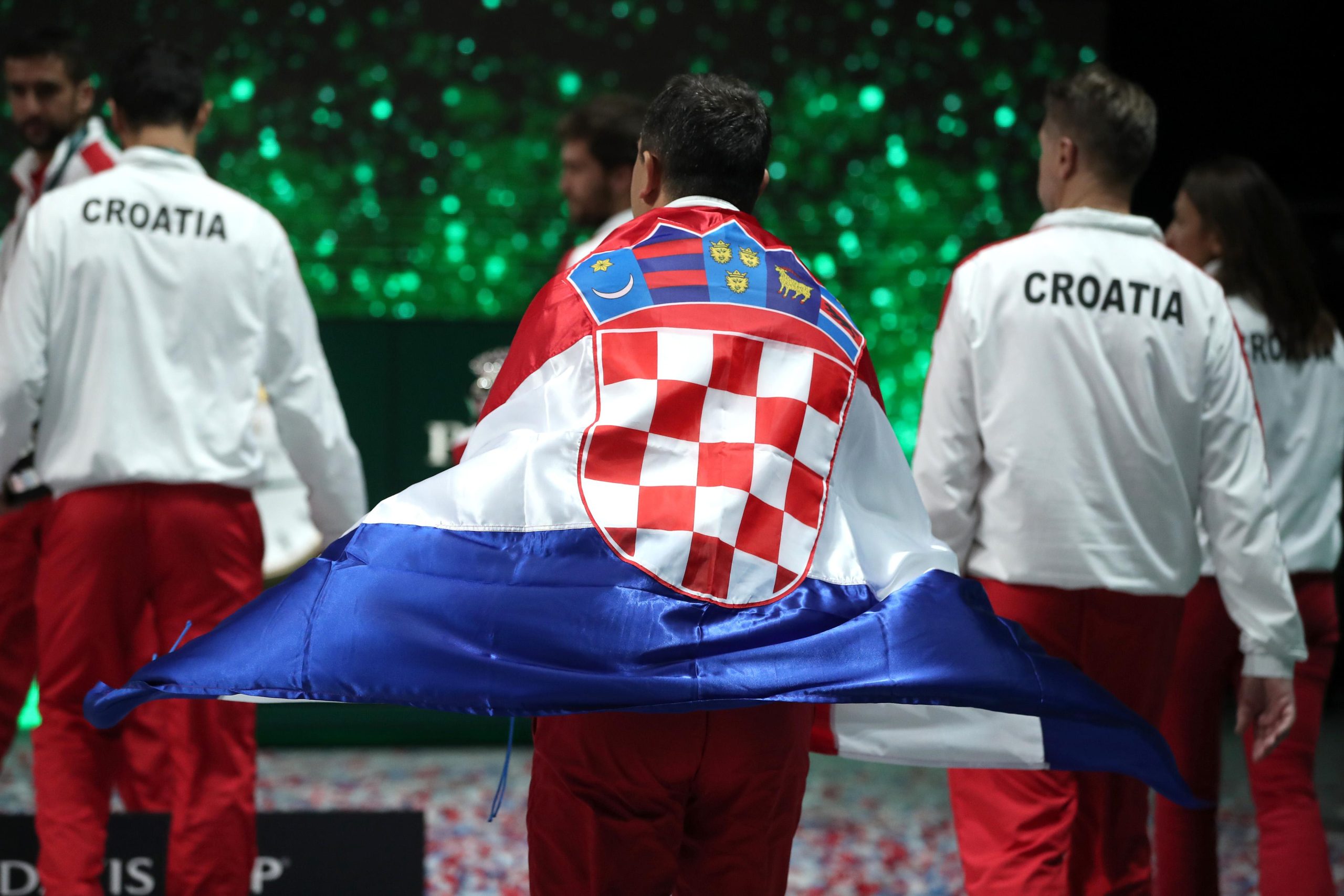 05.12.2021., Arena Madrid, Madrid, Spanjolska - Davis kup, finale, Hrvatska - Rusija.  Borna Gojo, Marin Cilic, Nino Serdarusic, Nikola Mektic , Mate Pavic, Vedran Martic