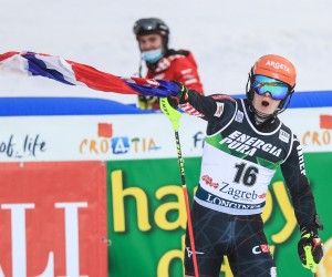 06.01.2021., Zagreb - Druga voznja muskog slaloma Audi FIS Svjetskog skijaskog kupa Snow Queen Trophy. Filip Zubcic Photo: Slavko Midzor/PIXSELL