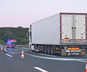 06.09.2021., Brinje - U teskoj prometnoj nesreci na autocesti A1 kod cvorista Brinje smrtno je stradalo dijete. 
Photo: Dino Stanin/PIXSELL