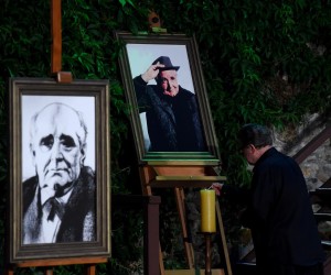 07.07.2021., Zagreb - Svecano otvorenje 36. zagrebackog histrionskog ljeta na Opatovini s predstavom Evropa za nas ima strik Miroslava Krleze i Zlatka Viteza. rPhoto: Marko Lukunic/PIXSELL