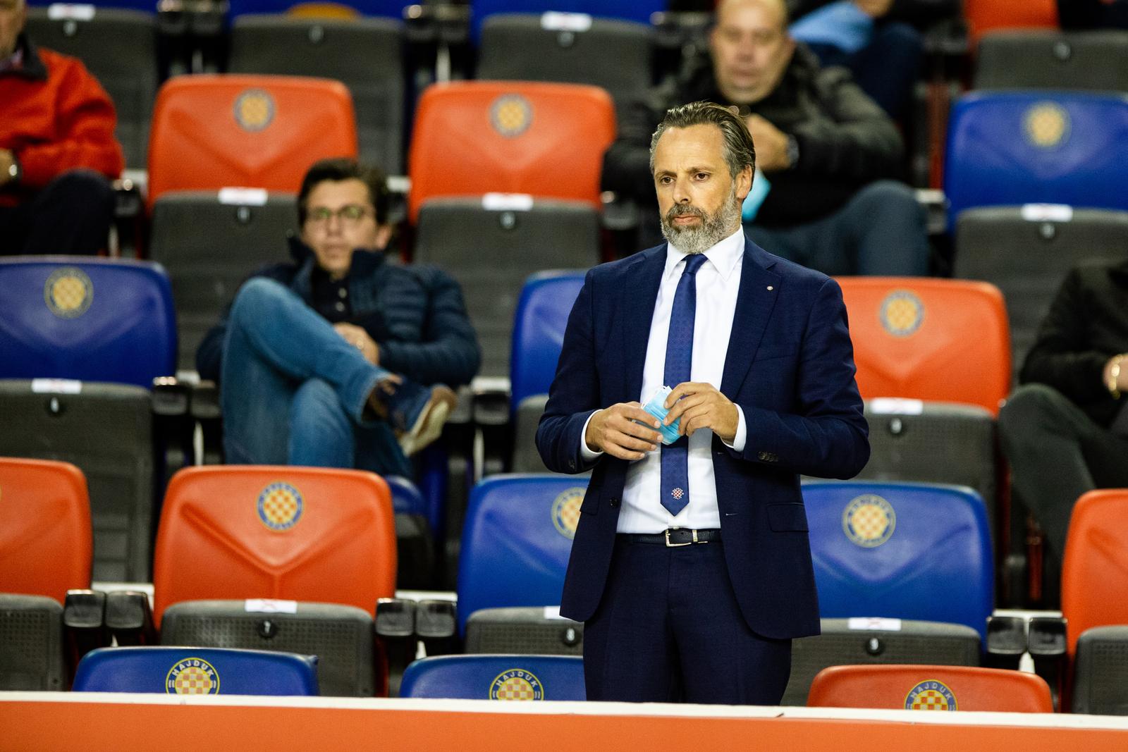 07.11.2020., stadion Poljud, Split -  Hrvatski Telekom Prva liga, 11. kolo, HNK Hajduk - NK Osijek. Luksa Jakobusic, predsjednik Uprave HNK Hajduk
Photo: Milan Sabic/PIXSELL