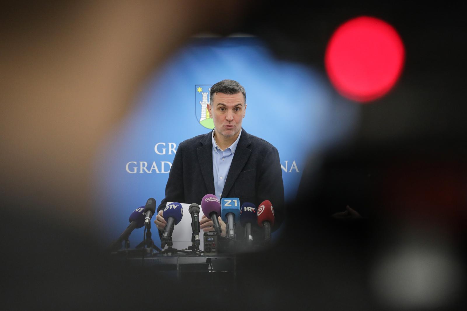 08.12.2021., Zagreb - Gradski zastupnik Mosta Trpimir Goluza odrzao je konferenciju za medije u Starogradskoj vijecnici. Photo: Robert Anic/PIXSELL