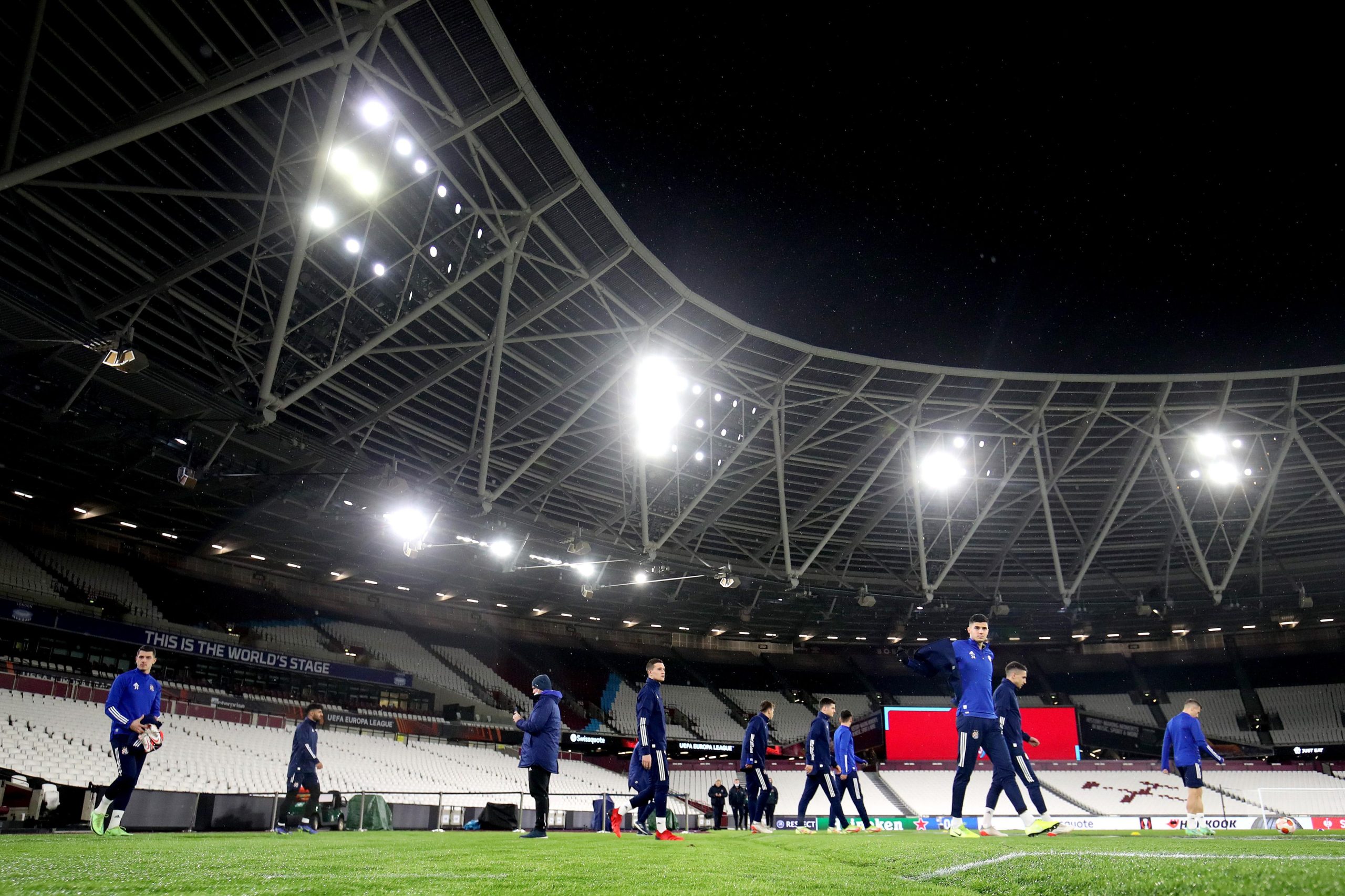 08.12.2021., London, Engleska - London Stadion, trening GNK Dinama uoci sutrasnje utakmice 6. kola skupine H Europske lige protiv FC West Ham Uniteda.