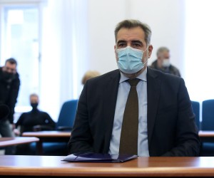 10.3.2021., Zagreb - Nadan Vidosevic na danasnjem rocistu pred Zupanijskim sudom iznosi obranu. 
Photo: Goran Stanzl/PIXSELL