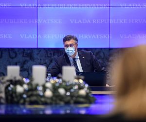10.12.2021., Zagreb - U Nacionalnoj i sveucilisnoj knjiznici odrzana je 89. sjednica Vlade RH. Predsjednik Vlade RH Andrej Plenkovic Photo: Josip Regovic/PIXSELL