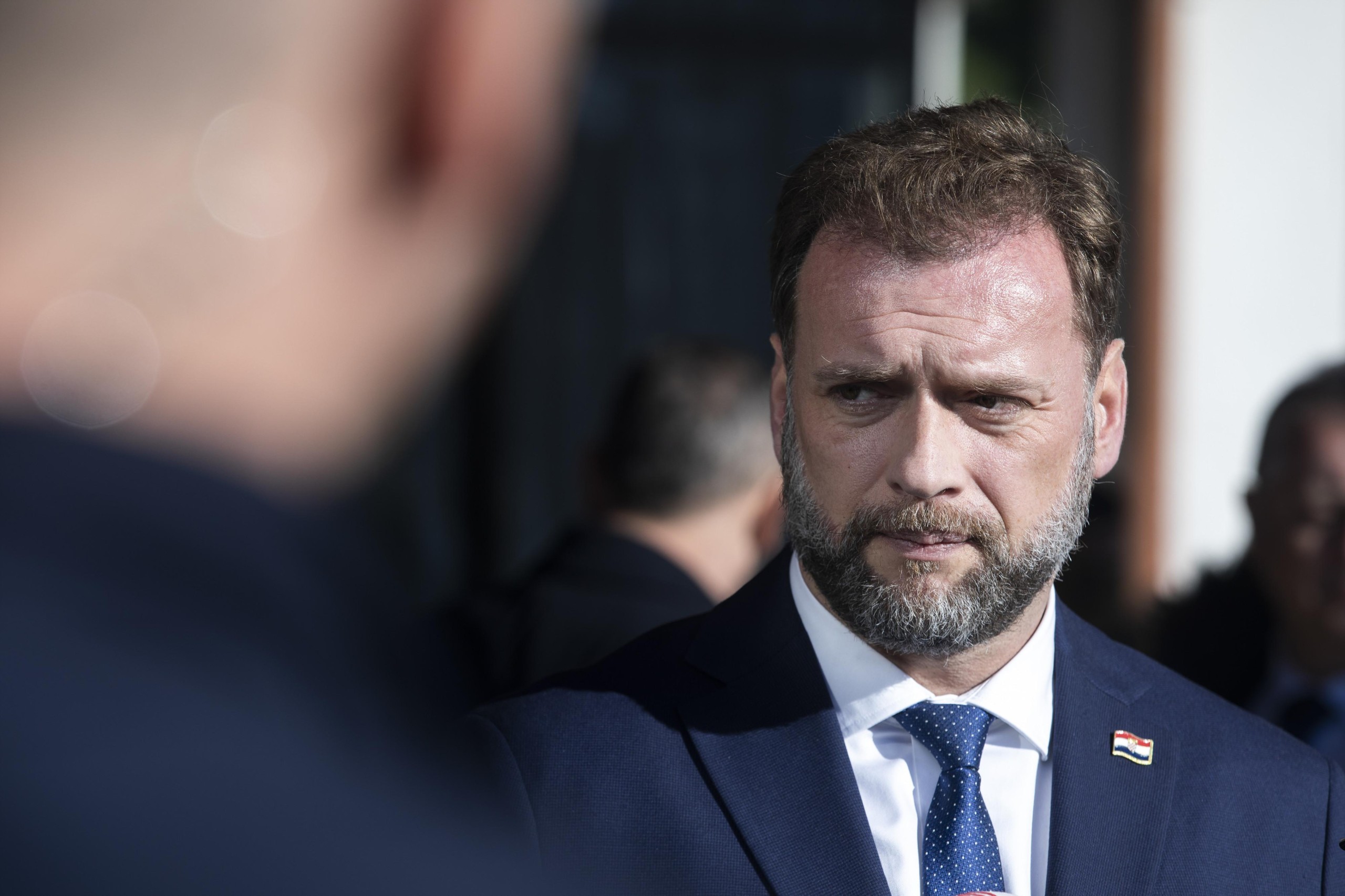13.12.2021., Split - Ministar Mario Banozic sudjelovao je na svecanoj akademiji povodom 30. godisnjice osnutka 72. bojne Vojne policije.
ministar obrane Mario Banozic
Photo: Miroslav Lelas/PIXSELL