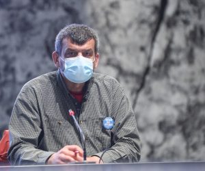 14.05.2021., Zagreb - Konferencija za medije Nacionalnog stozera civilne zastitite.  Bernard Kaic, voditelj Službe za epidemiologiju zaraznih bolesti HZJZ.

Photo: Zeljko Lukunic/PIXSELL