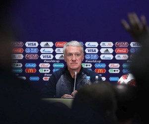 14.07.2018., Moskva, Rusija - Svjetsko nogometno prvenstvo 2018. Konferencija za medije francuske nogometne reprezentacije na stadionu Luznjiki. Izbornik Didier Deschamps.
Photo: Igor Kralj/PIXSELL