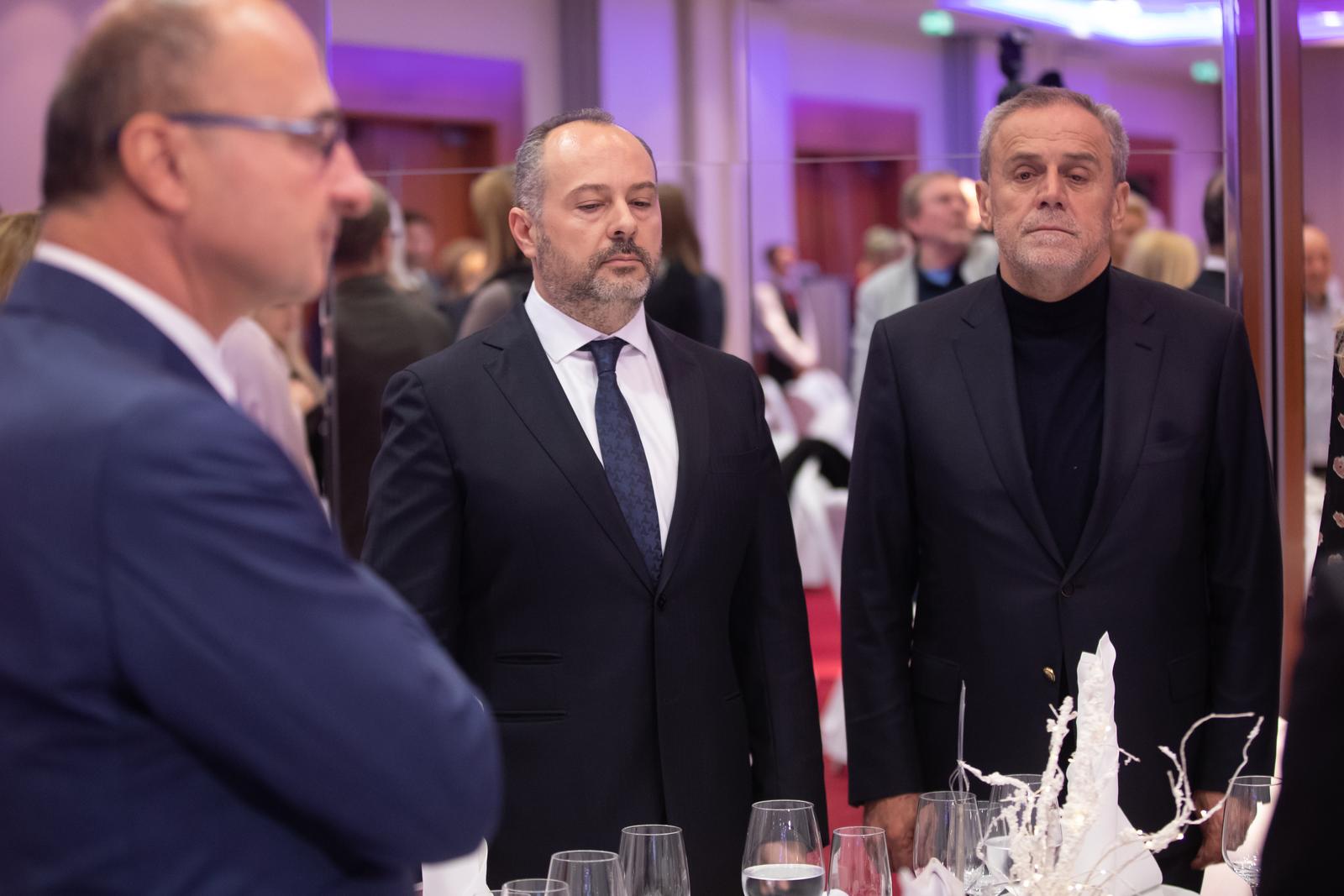 18.12.2019., Zagreb - U Hotelu Antunovic odrzana je Donatorska vecera za zrtve zemljotresa u Albaniji - Pray for Albania. Gzim Redzepi, Milan Bandic, Goran Grlic Radman.
Photo: Davor Puklavec/PIXSELL
