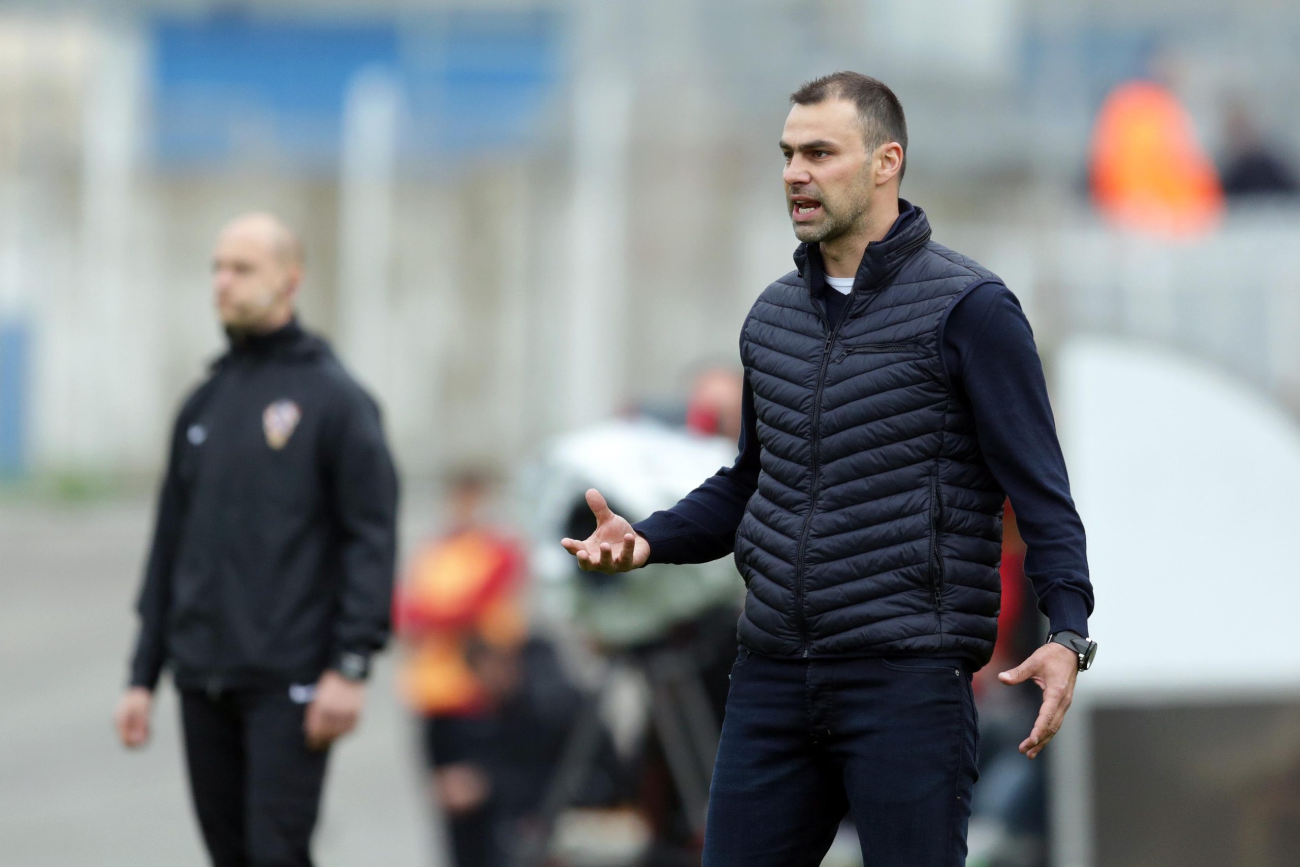 19.04.2016., stadion Kranjceviceva, Zagreb - 32. kolo MAXtv Prve HNL, NK Zagreb - RNK Split. Trener RNK Split Goran Sablic. "n Photo: Luka Stanzl/PIXSELL