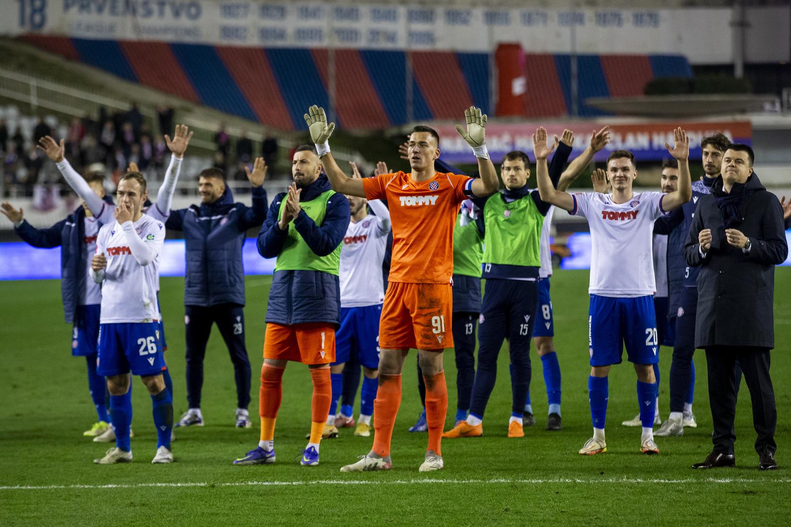 19.12.2021., stadion Poljud, Split - Hrvatski Telekom Prva liga, 20. kolo, HNK Hajduk - NK Osijek. Lovre Kalinic Photo: Miroslav Lelas/PIXSELL