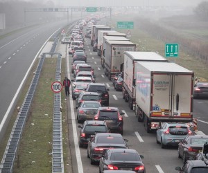 20.12.2020., Bajakovo - Na granicnom prijelazu Bajakovo vise kilometarska kolona  u smjeru prema Srbiji. Photo: Davor Javorovic/PIXSELL