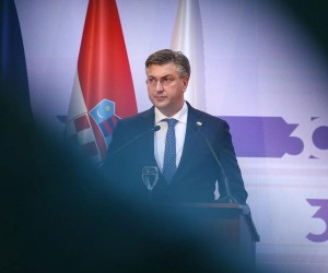 20.12.2021., Zagreb - Svecana akademija povom 30. obljetnice Hrvatske narodne banke. Andrej Plenkovic.  Photo: Matija Habljak/PIXSELL