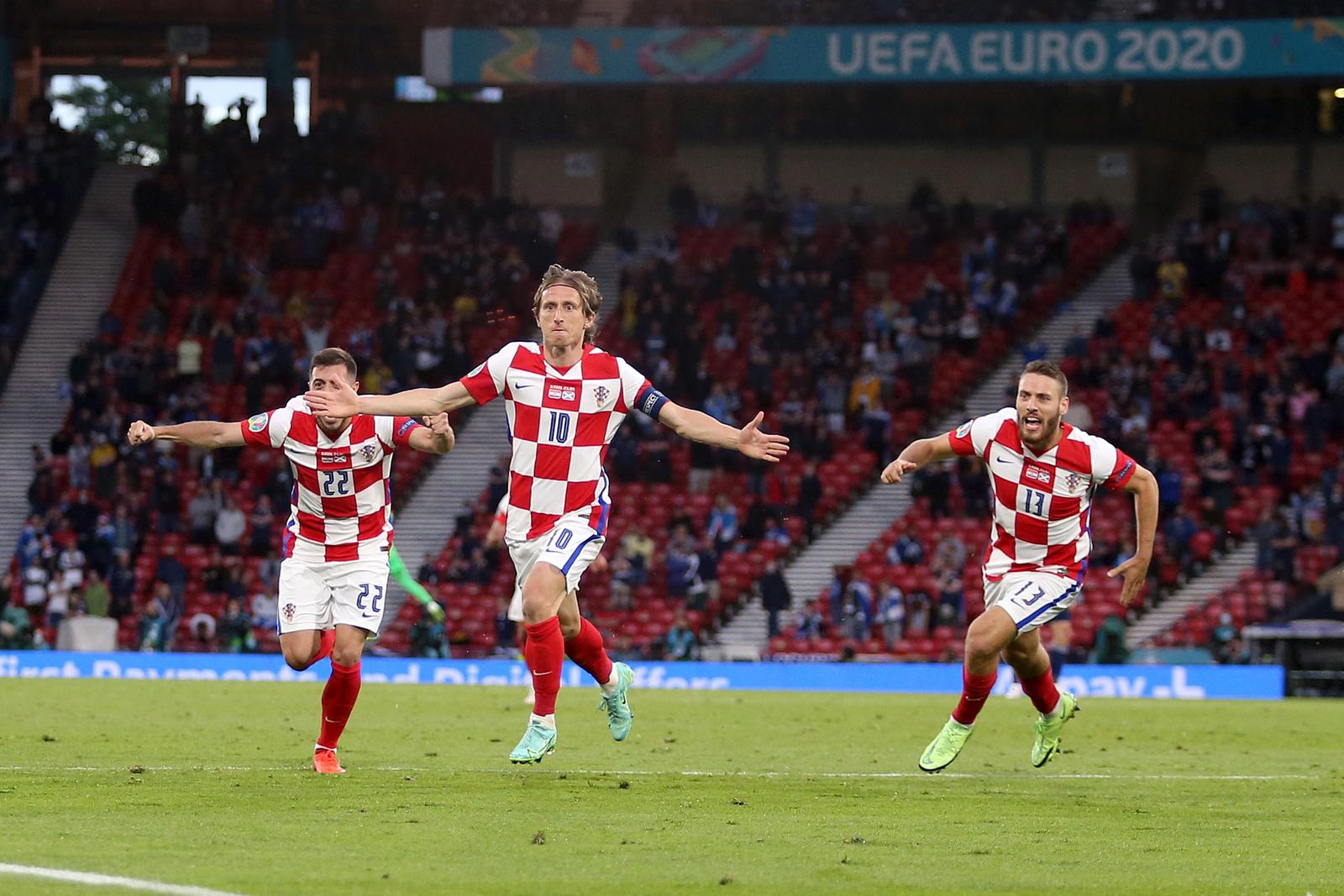 22.06.2021., Glasgow, Skotska - Hampden Park. UEFA Europsko prvenstvo 2020, skupina D, 3. kolo, Hrvatska - Skotska. Luka Modric.  Photo: Luka Stanzl/PIXSELL