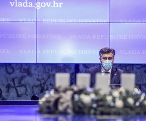 30.12.2021., Zagreb - 93. redovna sjednica Vlade odrzana je u Nacionalnoj i sveucilisnoj knjiznici. Predsjednik Vlade RH Andrej Plenkovic.
  Photo: Slavko Midzor/PIXSELL