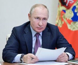 Russian President Vladimir Putin chairs a meeting of the State Council of the Russian Federation and the Presidential Council for Science and Education, via a video link at the Novo-Ogaryovo state residence outside Moscow, Russia December 24, 2021. Sputnik/Aleksey Nikolskyi/Pool via REUTERS ATTENTION EDITORS - THIS IMAGE WAS PROVIDED BY A THIRD PARTY. Photo: SPUTNIK/REUTERS