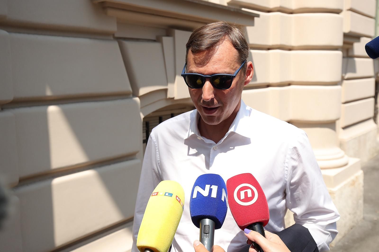 06.07.2019., Zagreb - Dolazak i odlazak osumnjicenih i njihovih odvjetnika u velikoj policijskoj akciji na ispitivanje u USKOK. Jadran Franceschi. 
Photo: Goran Stanzl/PIXSELL