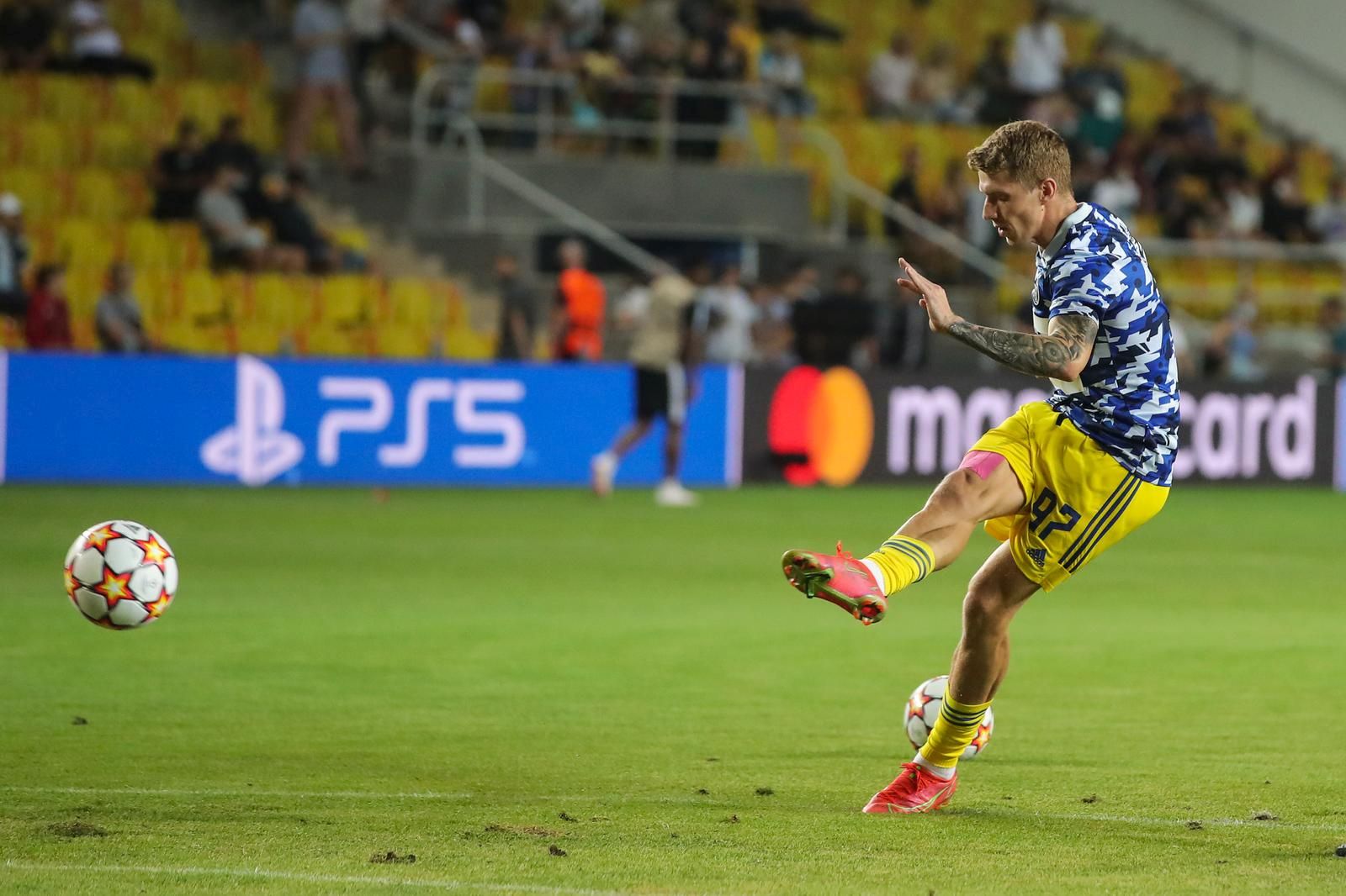 17.08.2021., Sheriff Stadion, Tiraspol, Moldavija - Play off UEFA Liga prvaka: FC Sheriff Tiraspol - GNK Dinamo Zagreb. Kristijan Jakic. 
Photo: Goran Stanzl/PIXSELL