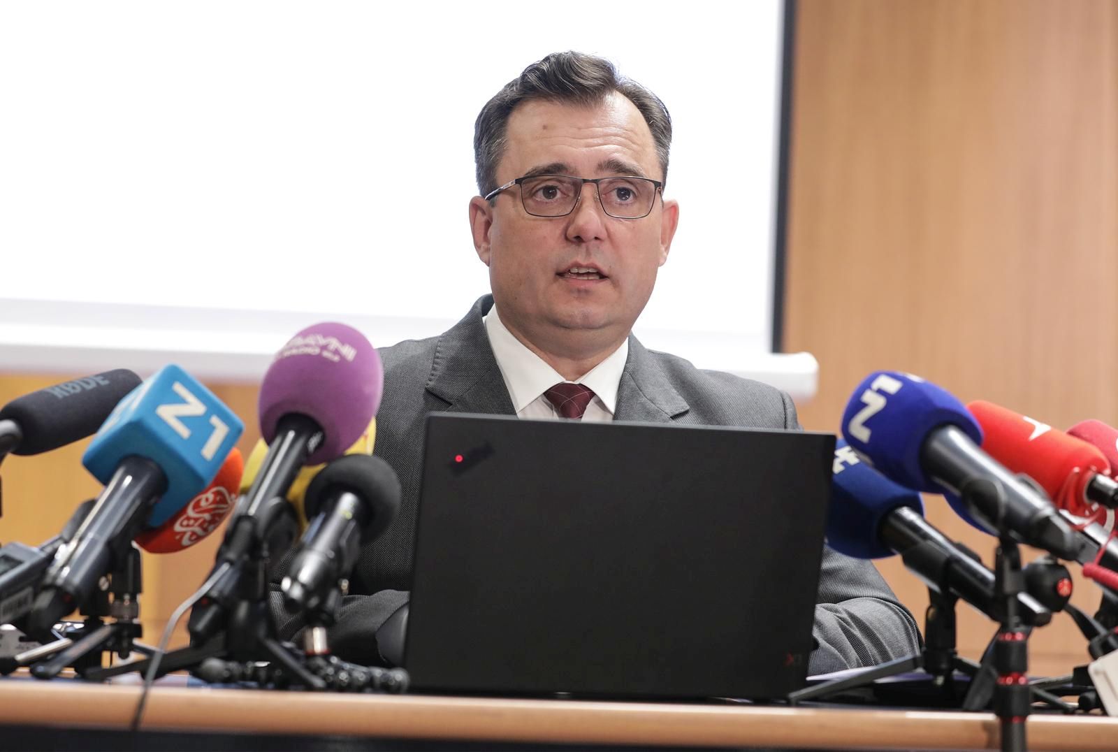 26.11.2021., Zagreb - Konferencija za medije u organizaciji Fonda za obnovu Grada Zagreba na kojoj je govorio ravnatelj Fonda Damir Vandjelic. Photo: Robert Anic/PIXSELL