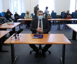10.3.2021., Zagreb - Nadan Vidosevic na danasnjem rocistu pred Zupanijskim sudom iznosi obranu. rPhoto: Goran Stanzl/PIXSELL