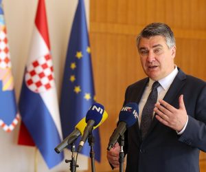 10.09.2021., Zagreb - Predsjednik Republike Zoran Milanovic dao je izjavu medijima. Photo: Goran Stanzl/PIXSELL