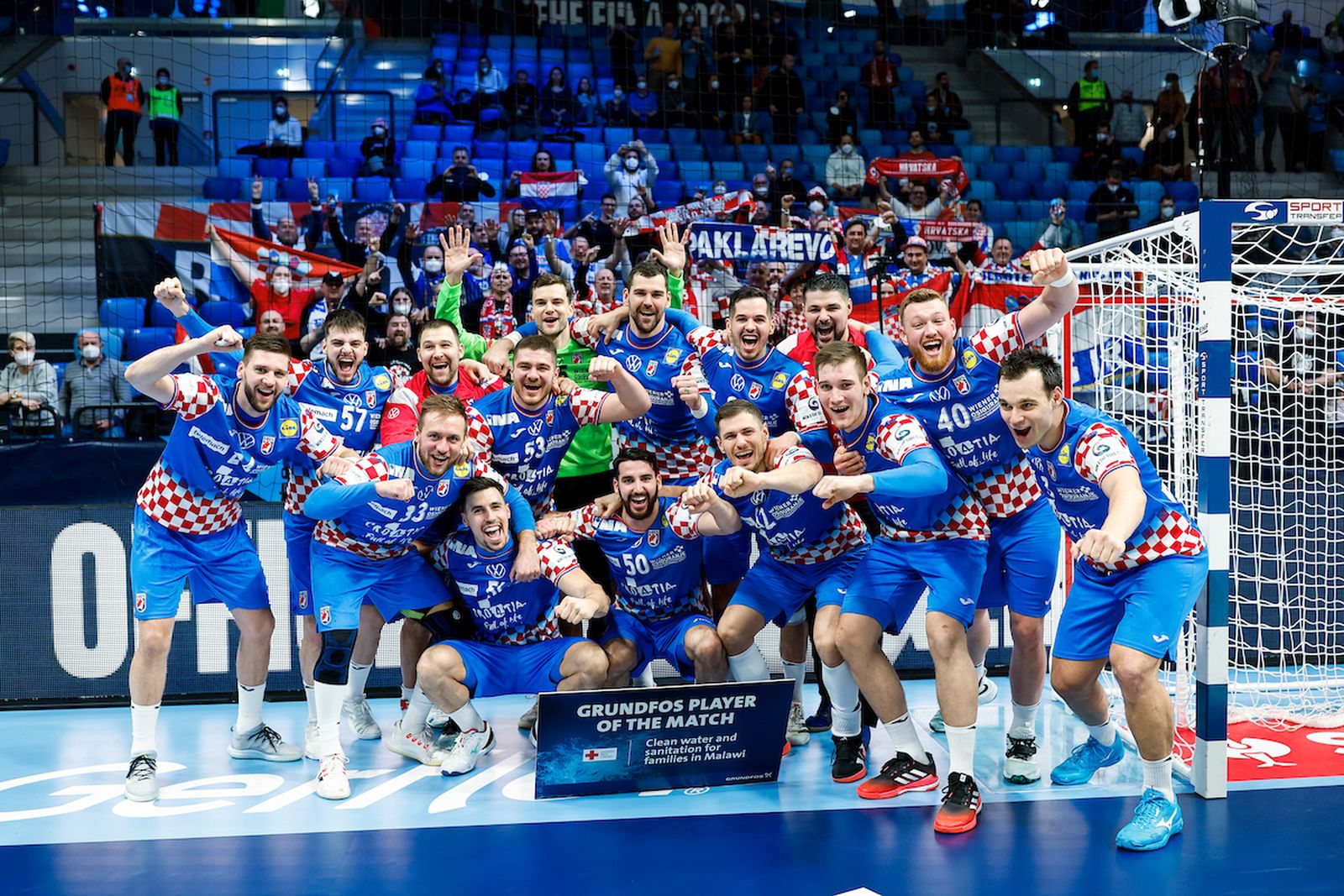 during the handball match Ukraine vs Croatia, Men’s EHF EURO 2022 Hungary, Slovakia, Szeged ,Hungary, 17.01.2021, Mandatory Credit ©  Jozo Cabraja / kolektiff