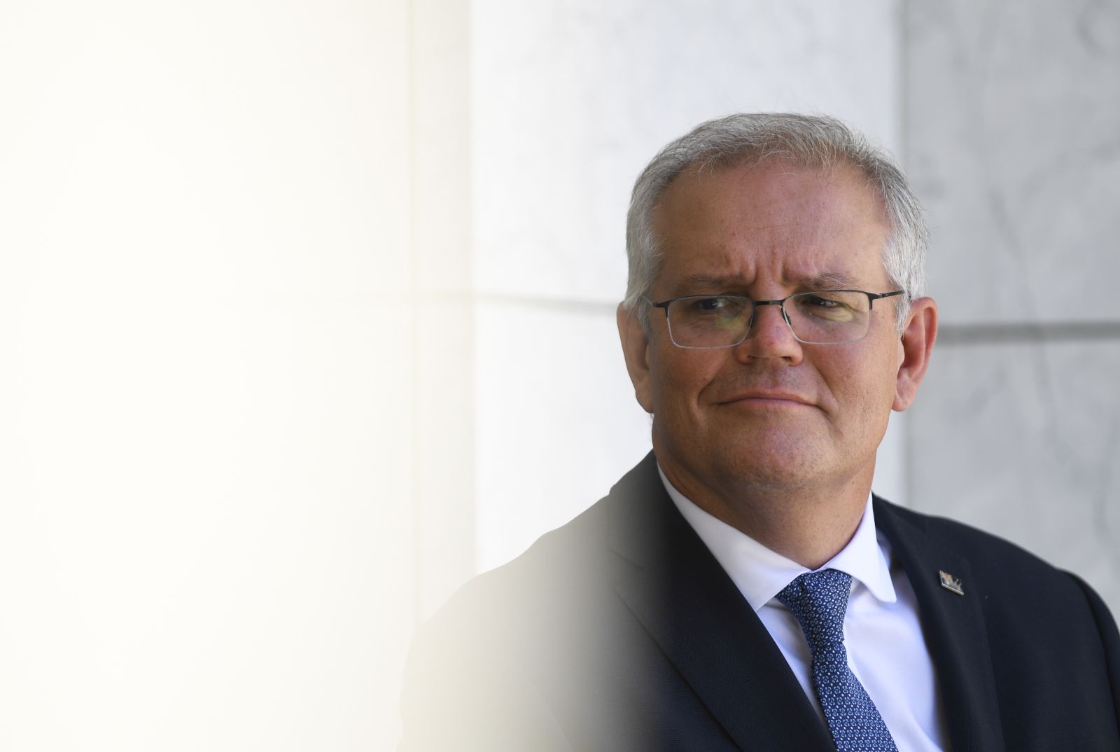 epa09653303 Australian Prime Minister Scott Morrison during a press conference following a national cabinet meeting, at Parliament House in Canberra, Australia, 22 November 2021. Morrison has hosted state and territory leaders at a virtual national cabinet meeting amid rising Covid-19 cases.  EPA/LUKAS COCH  AUSTRALIA AND NEW ZEALAND OUT