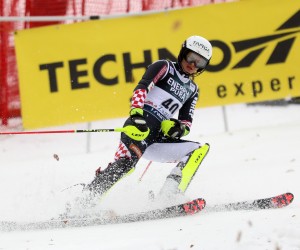 Zagreb, 4.1.2022.- Zrinka Ljutiæ (Hrvatska) tijekom prve vonje enske slalomske utrke Audi FIS Svjetskog skijakog kupa "Snow Queen Trophy" 2022 na zagrebaèkom Sljemenu. foto HINA/ Daniel KASAP/ ua