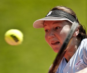 epa09671962 (FILE) - Czech Republic tennis player Renata Voracova in action during her match against Jarmila Gajdosova of Australia, at the Tennis Estoril Open, in Oeiras, Portugal, 26 April 2011 (reissued 07 January 2021). Australian authorities revoked the visa of Czech tennis player Renata Voracova and put her under 'medical detention', Australian media are cited on 07 January 2021. Veracova was scheduled to compete in the 2022 Australian Open starting 17 January.  EPA/MARIO CRUZ *** Local Caption *** 02703548