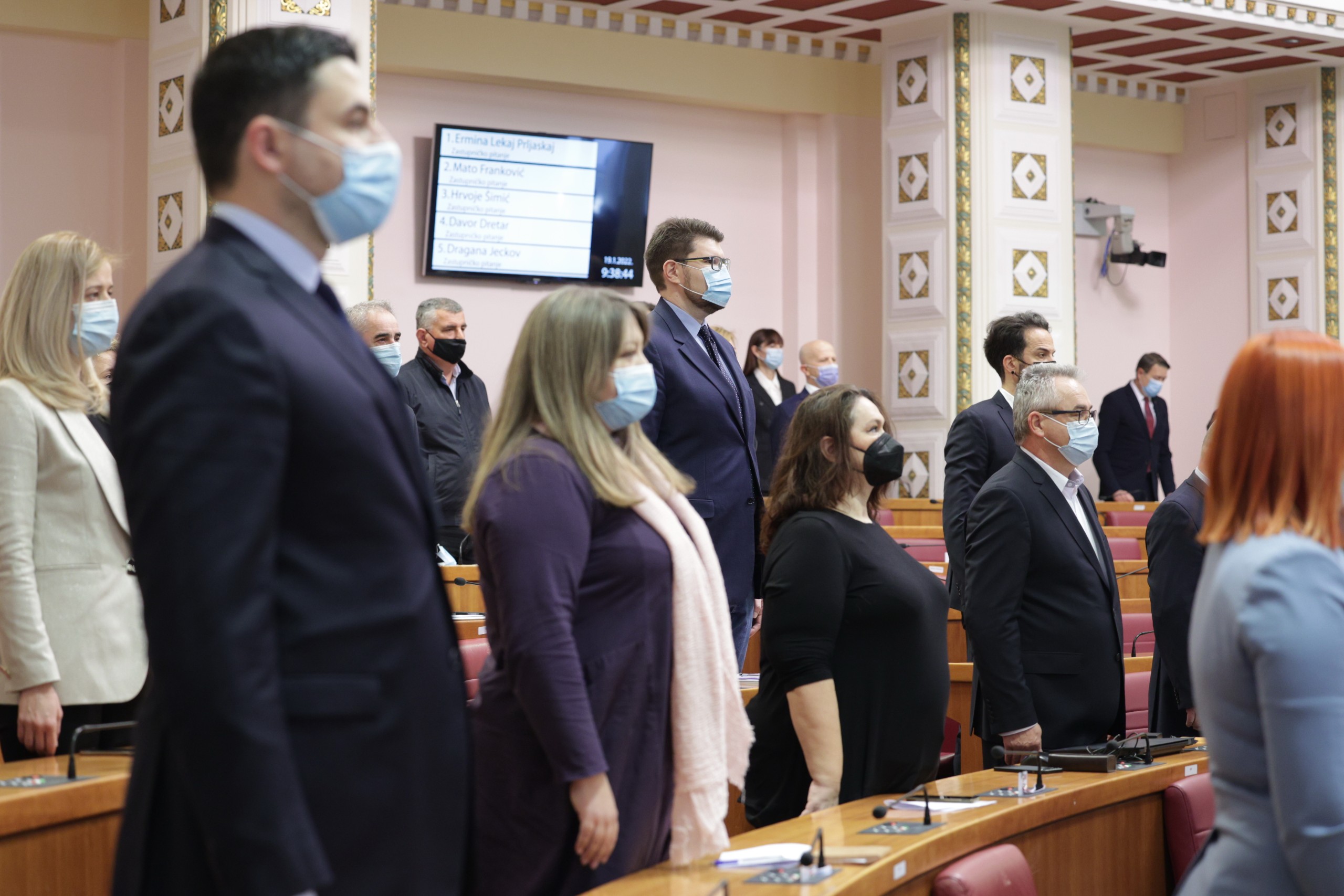 Zagreb, 19.01.2022. - Aktualnim prijepodnevom započela je 10. sjednica Hrvatskog sabora.
Na fotografiji Peđa Grbin.
foto HINA/ Edvard ŠUŠAK/ es