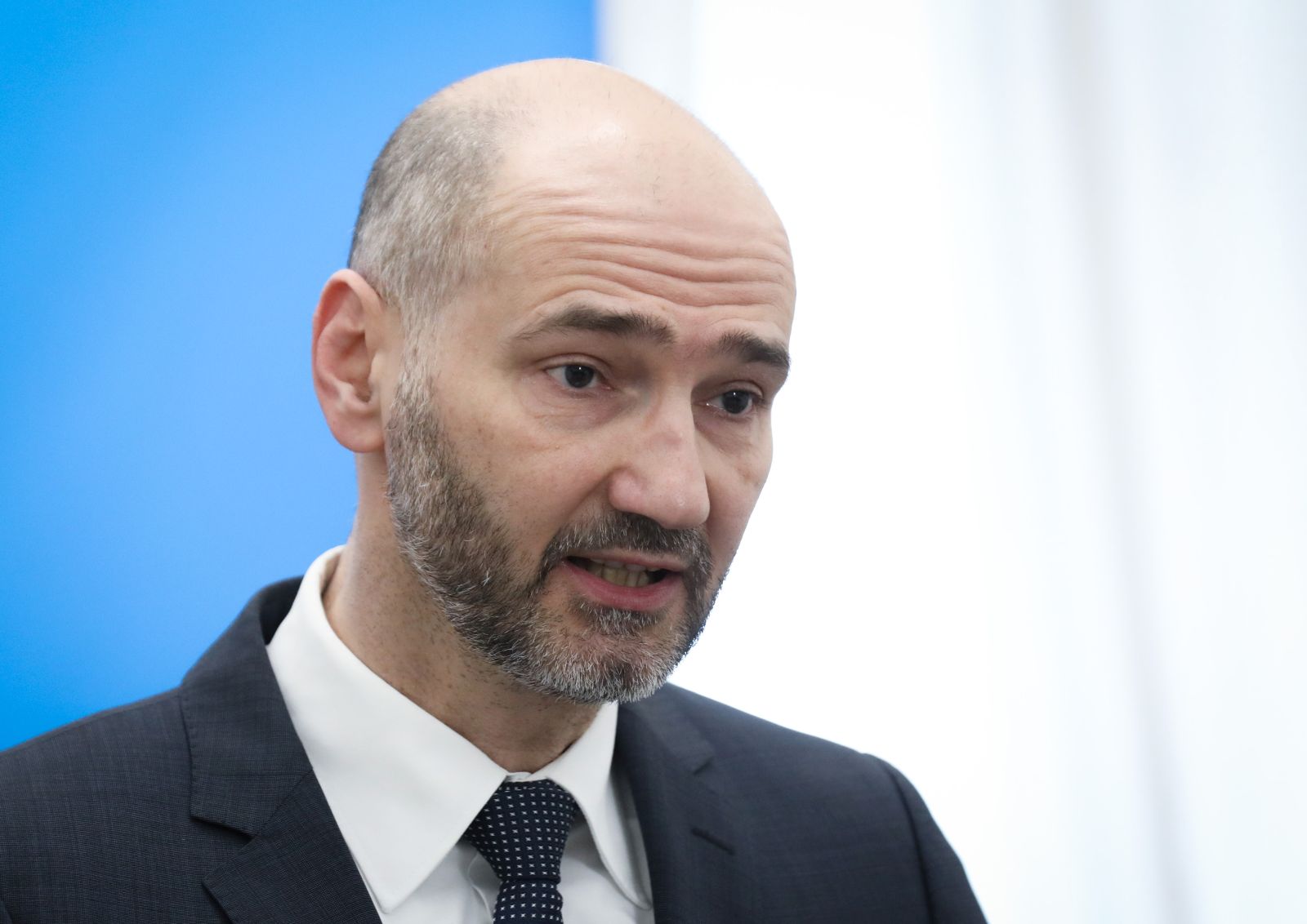 Zagreb, 24.01.2022 - Konferencija za medije Kluba gradskih zastupnika SDP-a na temu 7. sjednice Gradske skupštine Grada Zagreba. Na fotografiji Joško Klisović.
foto HINA/ Admir BULJUBAŠIĆ/ abu