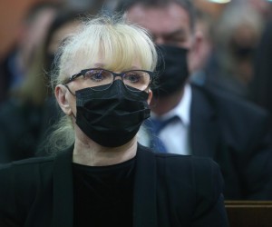03.03.2021., Zagreb - U crkvi Majke Bozje Lurdske sluzena je misa zadusnica za preminulog gradonacelnika Milana Bandica. Vesna Bandic.rPhoto: Matija Habljak/PIXSELL