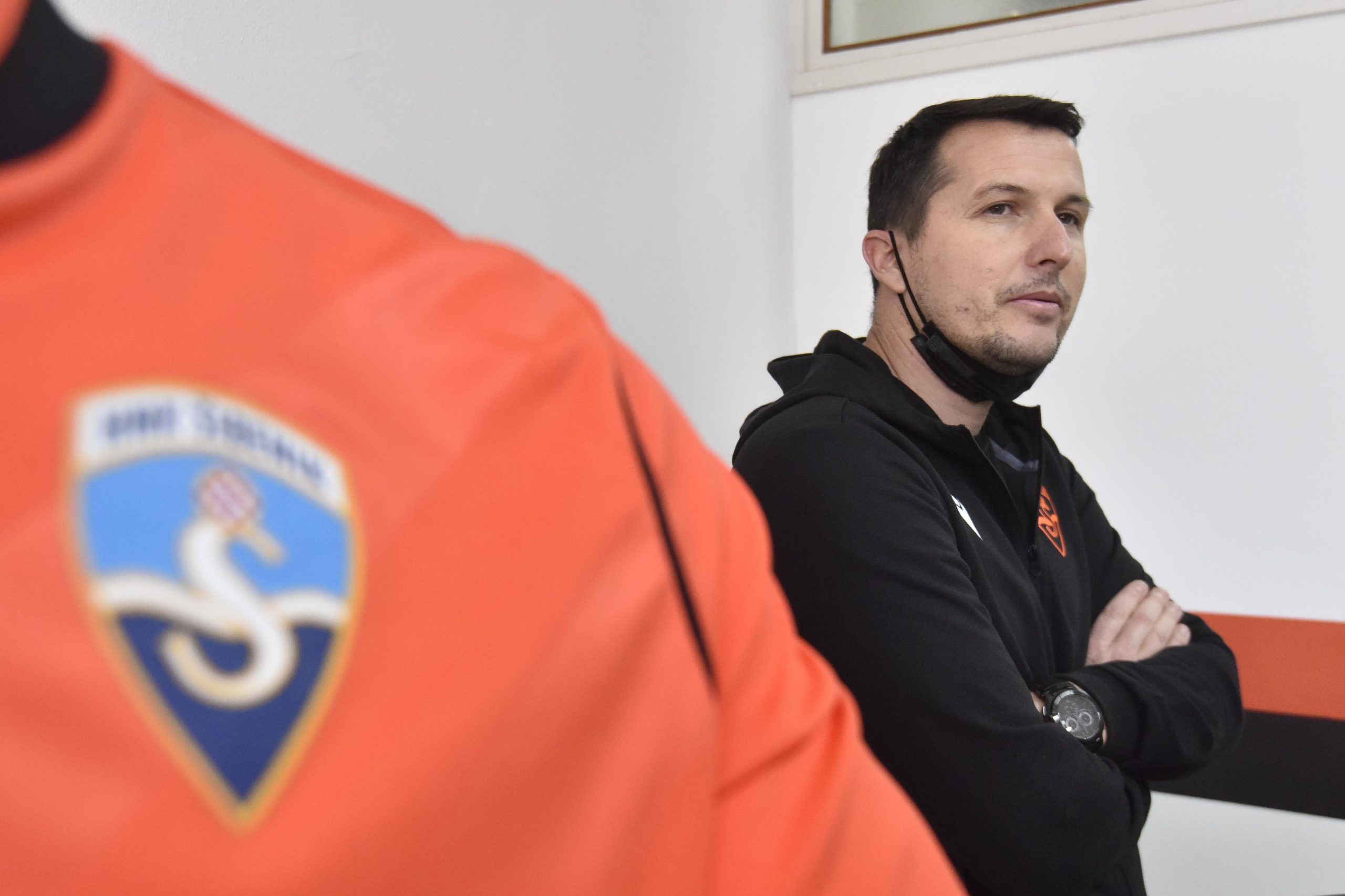 05.01.2022., Sibenik - Konferencija za medije HNK Sibenik na kojoj je predstavljen novi trener. novi trener HNK Sibenik Ferdo Milin Photo: Hrvoje Jelavic/PIXSELL Photo: Hrvoje Jelavic/PIXSELL