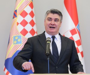 05.01.2022., Zagreb - Predsjednik Republike Zoran Milanovic odrzao je konferenciju za medije na temu modernizacije i opremanja Hrvatske kopnene vojske.  Photo: Tomislav Miletic/PIXSELL