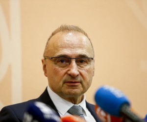 05.01.2022., Mostar - Ministar vanjskih i europskih poslova Republike Hrvatske Gordan Grlic Radman sastao se sa gradonacelnikom Mostara, Mariom Kordicem. Photo: Denis Kapetanovic/PIXSELL