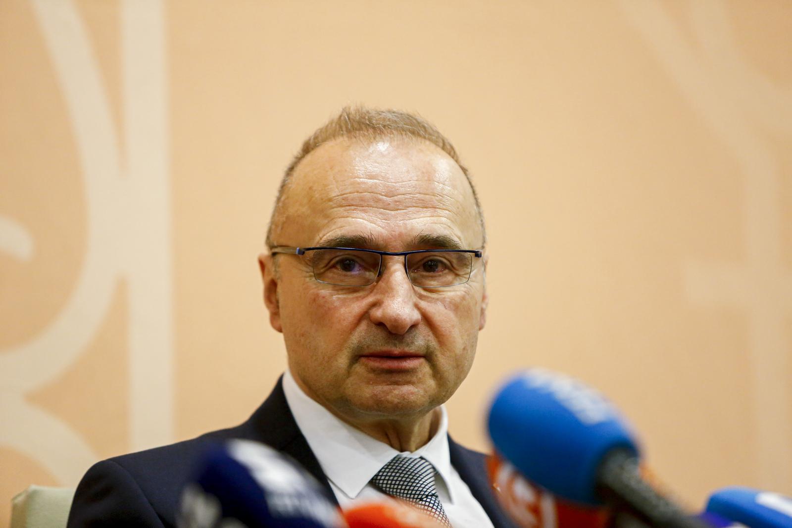 05.01.2022., Mostar - Ministar vanjskih i europskih poslova Republike Hrvatske Gordan Grlic Radman sastao se sa gradonacelnikom Mostara, Mariom Kordicem. Photo: Denis Kapetanovic/PIXSELL