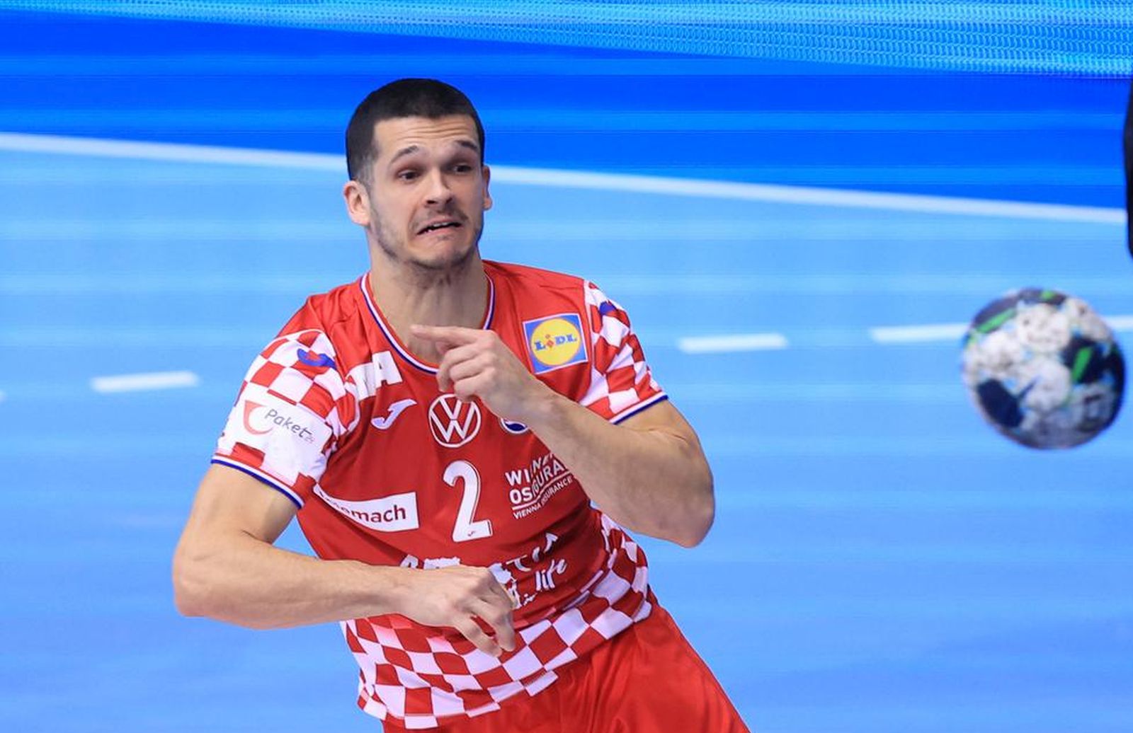 08.01.2022., Osijek - SD Gradski vrt, Croatia Cup 2022, Hrvatska - Rusija. Lovro Mihic   Photo: Davor Javorovic/PIXSELL