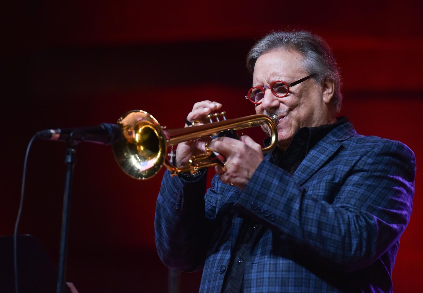 09.10.2019., Zagreb - U velikoj dvorani Vatroslava Lisinskog uz Jazz orkestar HRT-a nastupio je kubanski jazz trubac Arturo Sandoval."nPhoto: Davorin Visnjic/PIXSELL
